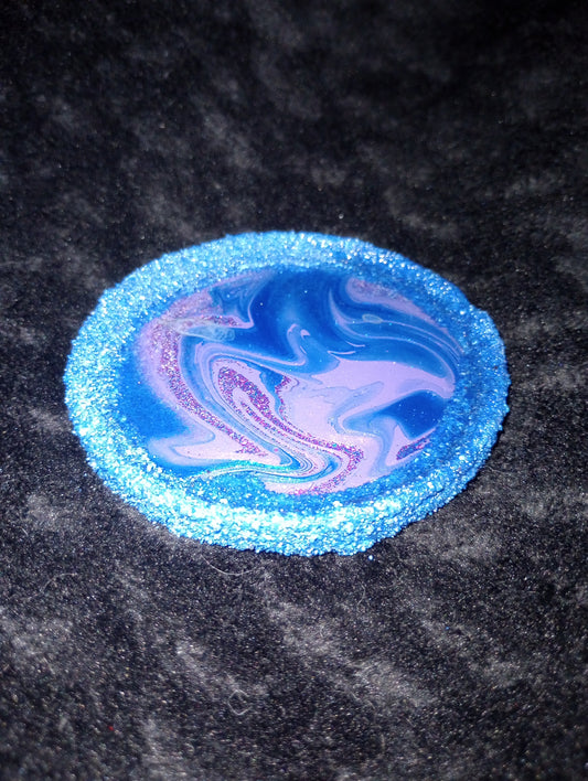 "Cotton Candy Currents" Geode Inspired Decorative Tray